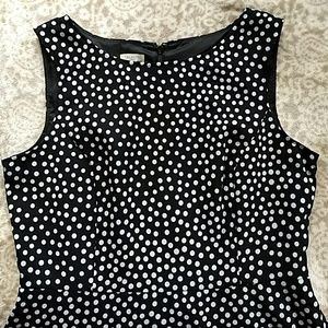 Black and white polka dot dress